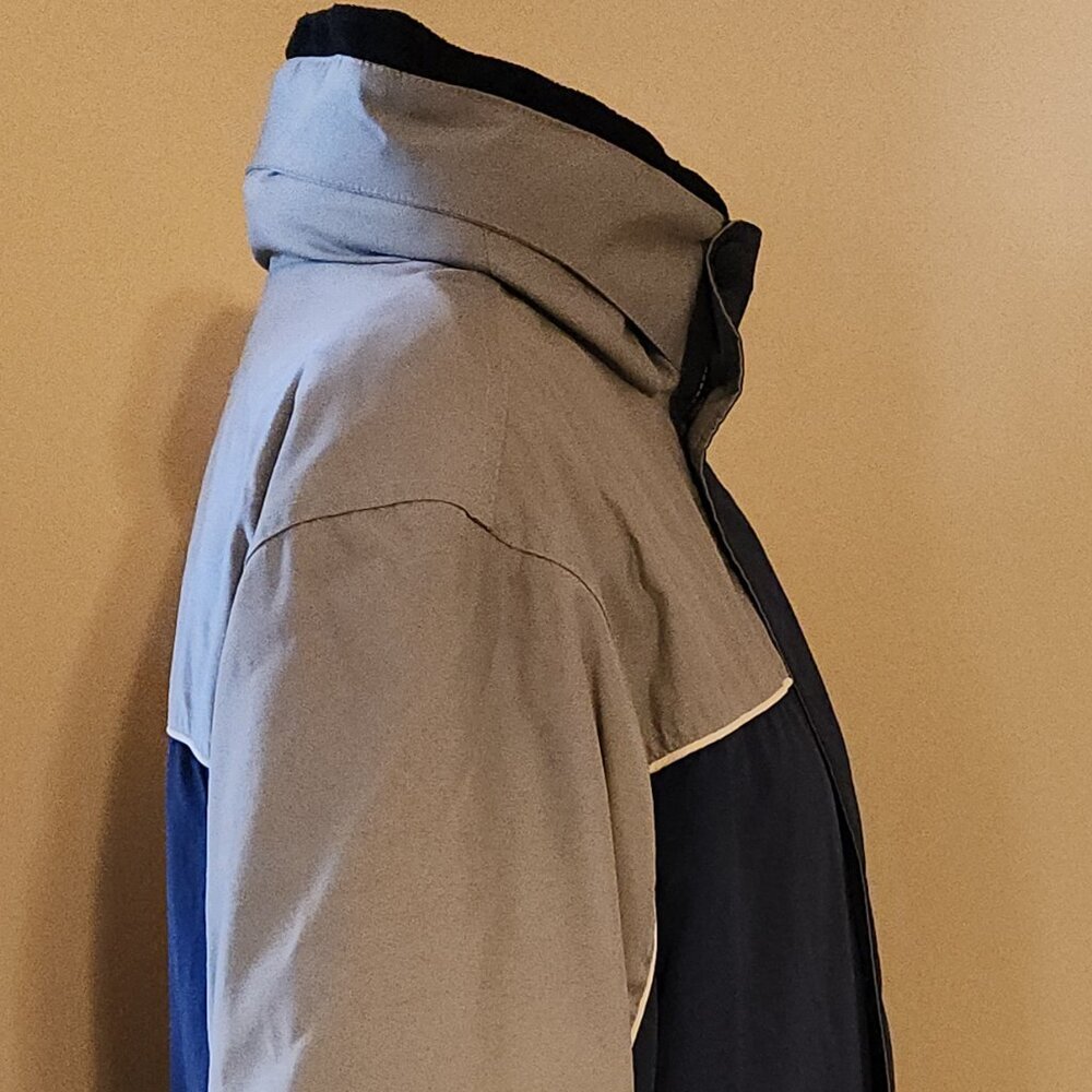 Gerry 3-in-1 Coat: Hooded Shell, Reversible Fleece Jacket Lining, Men's Medium - Picture 3 of 16
